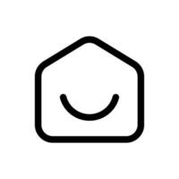 simples casa ícone. a ícone pode estar usava para sites, impressão modelos, apresentação modelos, ilustrações, etc vetor