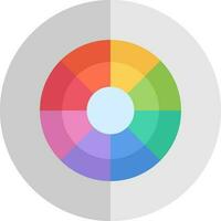 cor círculo vetor ícone Projeto