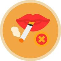 design de ícone vetorial proibido fumar vetor