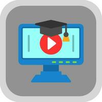 Educação vídeo vetor ícone Projeto