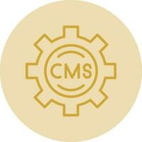 cms vetor ícone Projeto