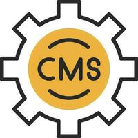 cms vetor ícone Projeto