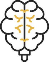 design de ícone de vetor de cérebro