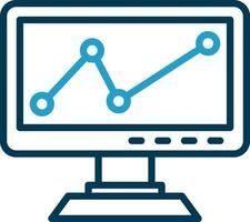 design de ícones vetoriais analíticos vetor