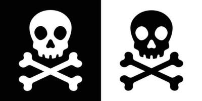 crânio osso cruzado vetor pirata ícone dia das Bruxas fantasma logotipo gráfico símbolo ilustração