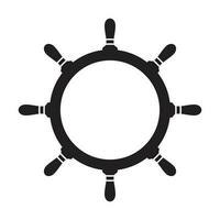 leme vetor âncora ícone logotipo pirata marítimo barco náutico mar oceano ilustração