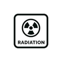 radiação embalagem marca ícone símbolo vetor