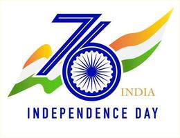 indiano independência dia cartão em branco fundo vetor