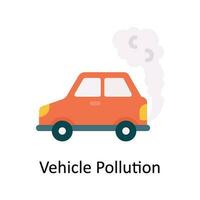 veículo poluição vetor plano ícone Projeto ilustração. natureza e ecologia símbolo em branco fundo eps 10 Arquivo