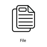 Arquivo vetor esboço ícone Projeto ilustração. do utilizador interface símbolo em branco fundo eps 10 Arquivo