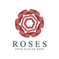 rosa logotipo ilustração. vetor