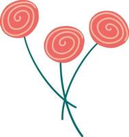 brilhante Rosa rosa flores clipart vetor