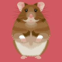 hamster plano ilustração vetor