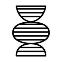 ícone de estilo de linha da molécula de DNA vetor