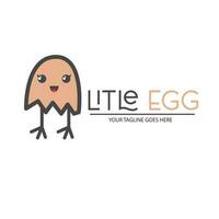 pouco ovo logotipo Projeto vetor