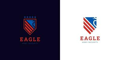 Águia escudo logotipo projeto, Fénix vetor emblema logotipo elemento, americano exército símbolo, pássaro falcão vetor asas logotipo modelo