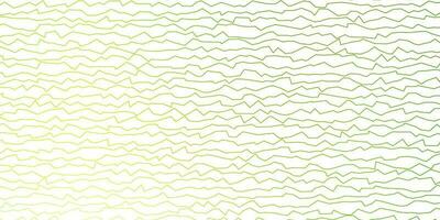 padrão de vetor verde e amarelo escuro com linhas irônicas.