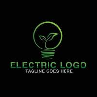 eco energia ícone logotipo, eco logotipo, energia pacote , luz logotipo , lâmpada logotipo , verde logotipo vetor