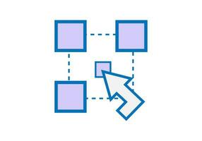 vetor conceitos para local na rede Internet e aplicativo Projeto e development.set do plano linha ícones do o negócio e marketing ícone