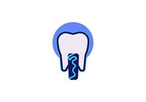 odontologia símbolo. médico placa. Saúde dental. dente placa. vetor