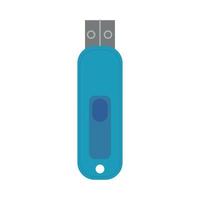 ícone de estilo plano de memória usb vetor