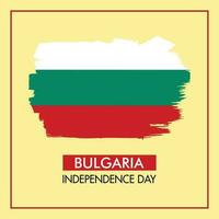 bandeira do Bulgária em branco fundo. bandeira ou fita vetor modelo para independência dia