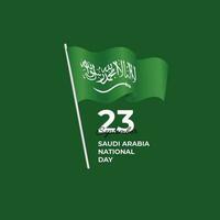 reino do saudita arábia nacional dia vetor