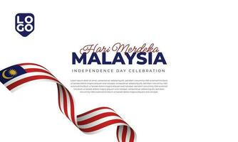 Malásia independência dia Projeto modelo vetor