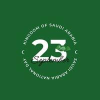 reino do saudita arábia nacional dia vetor