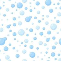desatado padronizar com bolhas dentro branco fundo. azul bolhas para limpeza. vetor ilustração