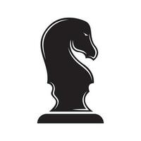 Preto xadrez cavaleiro cavalo garanhão estátua escultura silhueta logotipo Projeto vetor