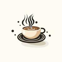 café copo vetor logotipo design, premium café fazer compras logotipo. cafeteria caneca ícone,