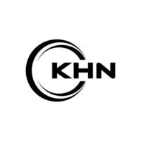 khn carta logotipo Projeto dentro ilustração. vetor logotipo, caligrafia desenhos para logotipo, poster, convite, etc.