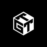 gtt carta logotipo Projeto dentro ilustração. vetor logotipo, caligrafia desenhos para logotipo, poster, convite, etc.
