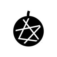 Melão ícone, logotipo isolado em branco fundo vetor