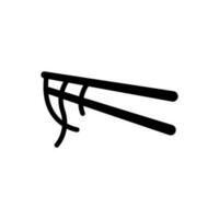 Macarrão ícone, logotipo isolado em branco fundo vetor
