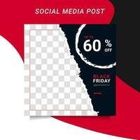 moderno vetor Preto Sexta-feira venda bandeira coleção social meios de comunicação modelos