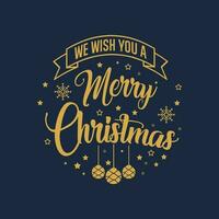 vetor desejo você alegre Natal letras t camisa Projeto