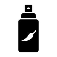 Pimenta spray vetor glifo ícone para pessoal e comercial usar.