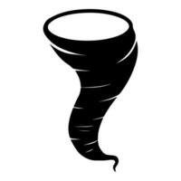 estilo de esboço doodle de ilustração desenhada à mão de desenhos animados de tornado para design de conceito. vetor