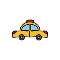 ícone público de serviço de táxi vetor