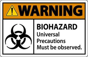 risco biológico Atenção rótulo risco biológico universal precauções devo estar observado vetor