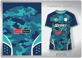 vetor Esportes camisa fundo imagem.mint verde camuflar militares padronizar projeto, ilustração, têxtil fundo para Esportes camiseta, futebol jérsei camisa