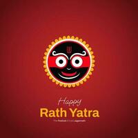 Ratha yatra social meios de comunicação postar vetor