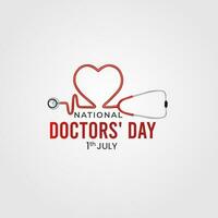 dia nacional dos médicos vetor