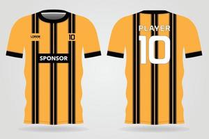 modelo de camisa esportiva para uniformes de time e design de camisetas de futebol vetor