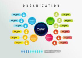 infográfico para o negócio organização gráfico vetor