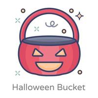 desenho de cesta de halloween