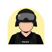 polícia desenho animado e polícia ícone. ilustração vetor Projeto