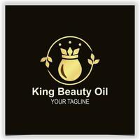 luxo ouro rainha beleza óleo logotipo Prêmio elegante modelo vetor eps 10